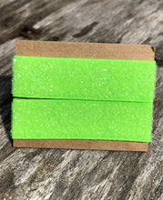 Load image into Gallery viewer, Neon Green Glitter Sleeve Clips
