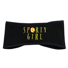 Load image into Gallery viewer, sporty girl softball fleece headband
