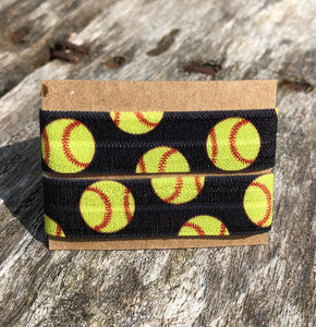 black and yellow softball sleeve clip set