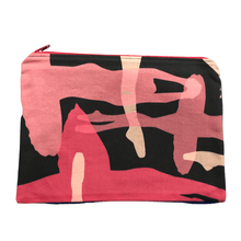 Load image into Gallery viewer, black dance pencil bag with pink, red, and cream colored ballerinas
