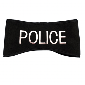 black fleece police headband
