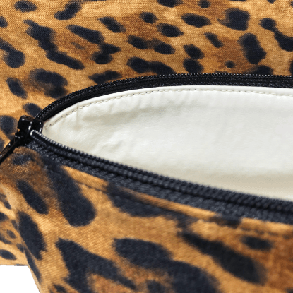 leopard print makeup bag