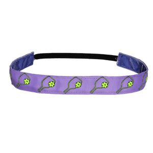 purple pickleball headband no slip