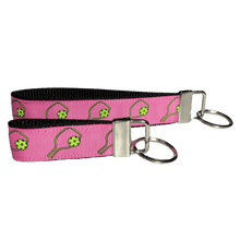 Load image into Gallery viewer, pink pickleball keychain set

