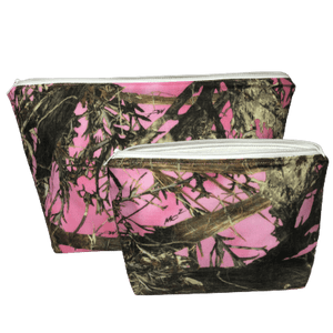 Pink Camo Makeup Bag Set
