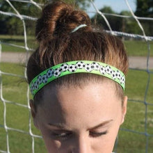 Load image into Gallery viewer, lime green soccer headband
