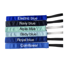 Load image into Gallery viewer, color chart for blue headbands
