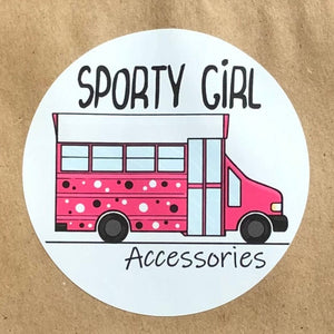 Sporty Girl Accessories Sticker Decal, 3" x 3"