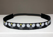 Load image into Gallery viewer, black tennis racket headband
