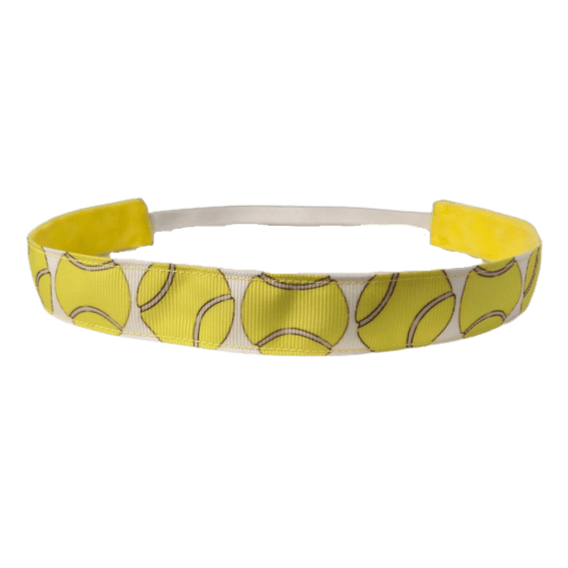 yellow tennis ball headband