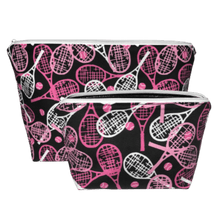 Load image into Gallery viewer, set of tennis makeup bags
