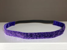 Load image into Gallery viewer, purple thin glitter headband
