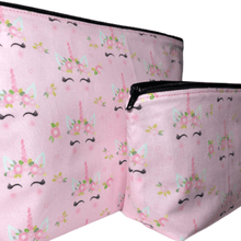 Load image into Gallery viewer, Unicorn Pink Makeup Bag, Choice of Size
