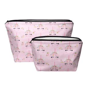Unicorn Pink Makeup Bag, Choice of Size