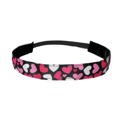 pink hearts valentines headband