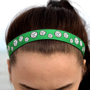 green volleyball headband