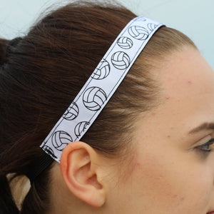 white volleyball headband