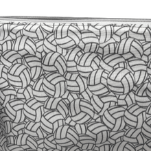 Load image into Gallery viewer, white and gray overlapping volleyball fabric

