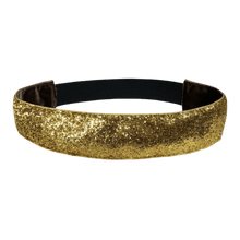 Load image into Gallery viewer, wide gold glitter headband
