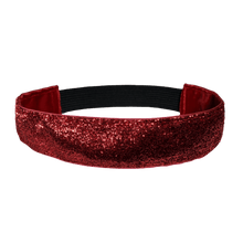 Load image into Gallery viewer, wide red glitter headband
