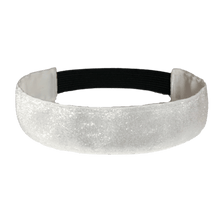 Load image into Gallery viewer, wide white glitter headband
